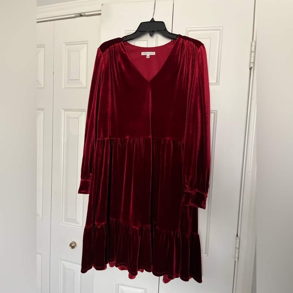 Wine Velvet Holiday Dress ♥️